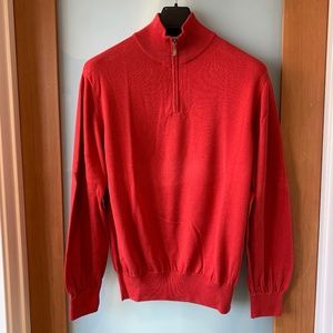 Justin Harvey half zip pullover sweater